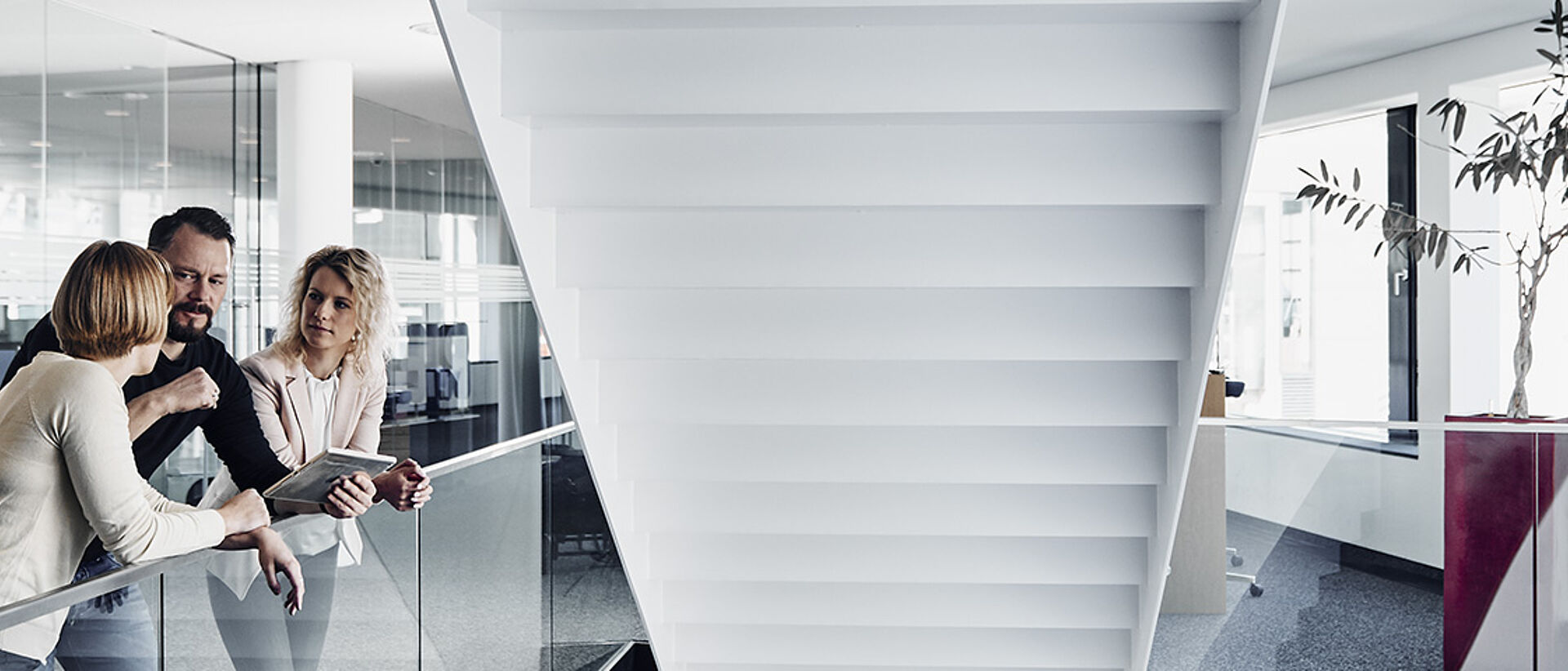 three RENA employees talking