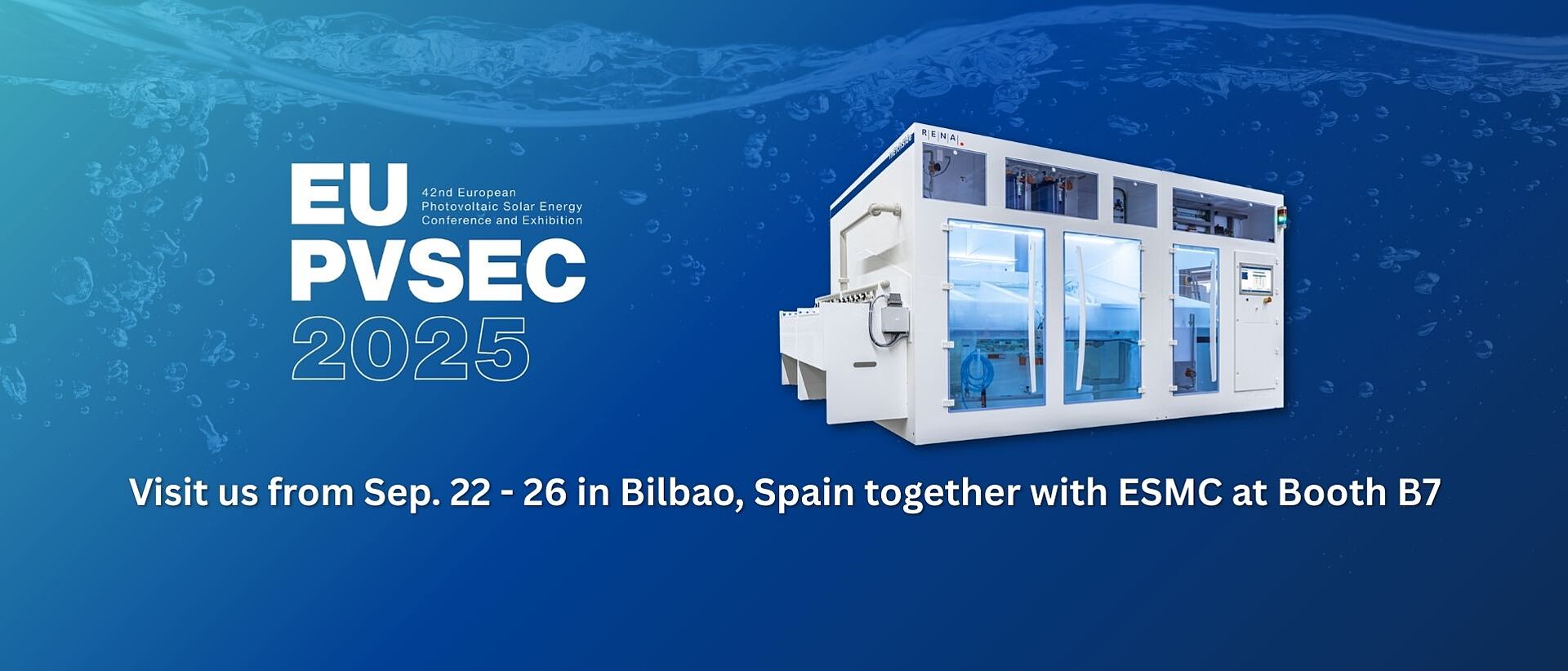 RENA Technologies EU PVSEC 2025 Wet Processing EU PVSEC 2025 Wet Processing PV Solar