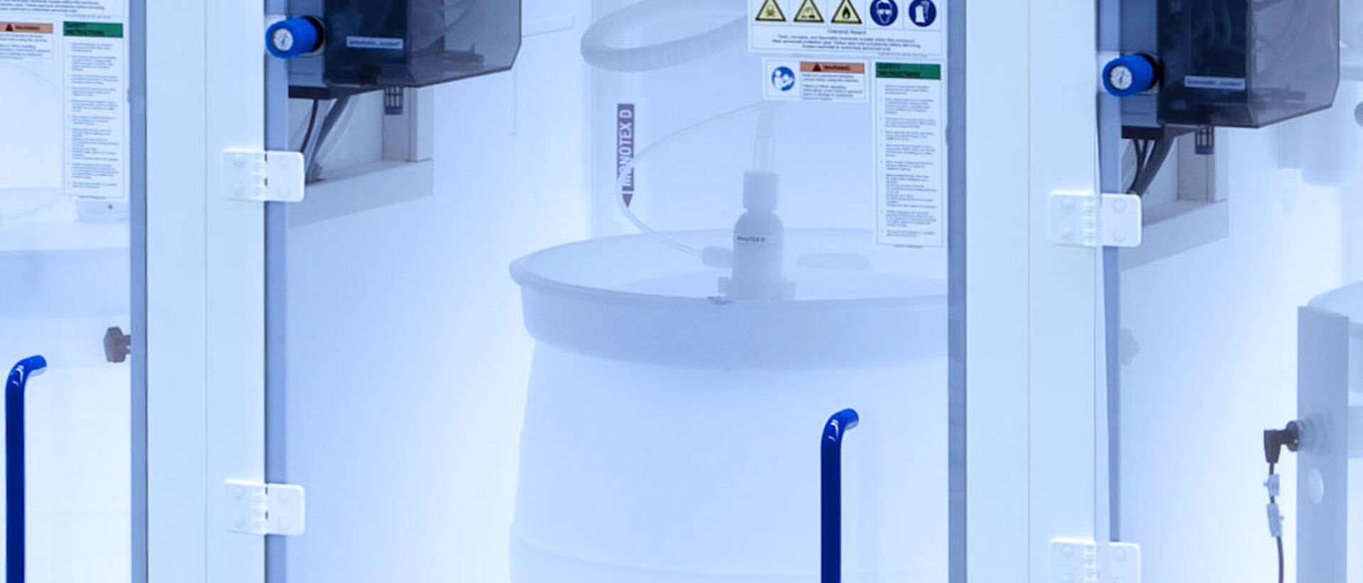 chemical handling system for delivery of chemicals to the process tanks