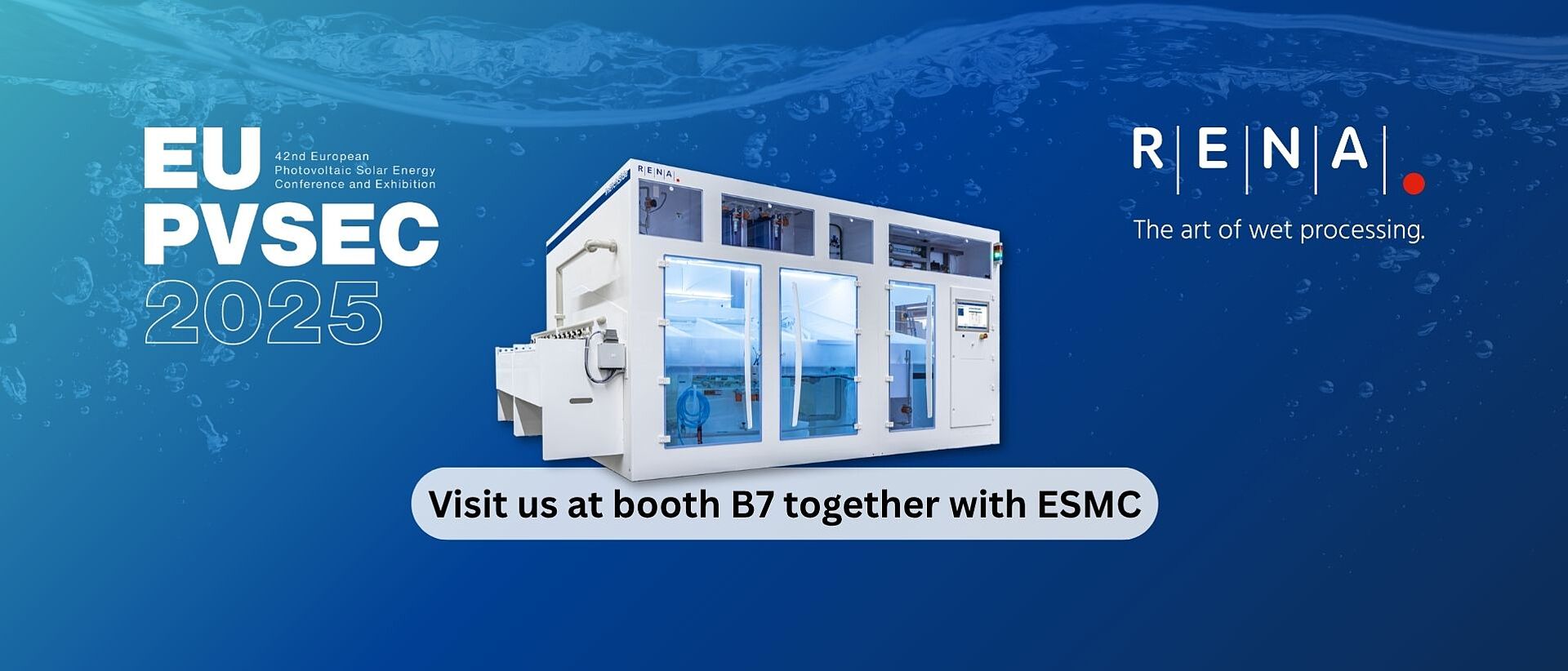 EU PVSEC 2025 RENA Technologies Solar PV EU PVSEC 2025 RENA Technologies Wet Processing Machine