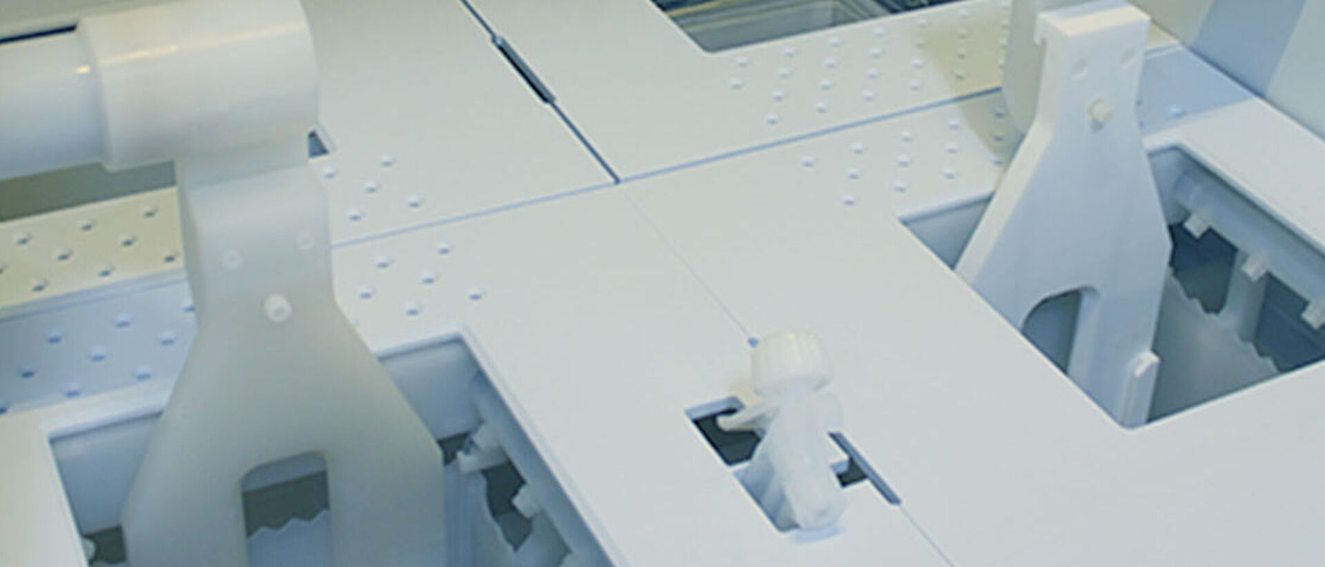 one process and one rinse tank with a sidewall linear robot application.