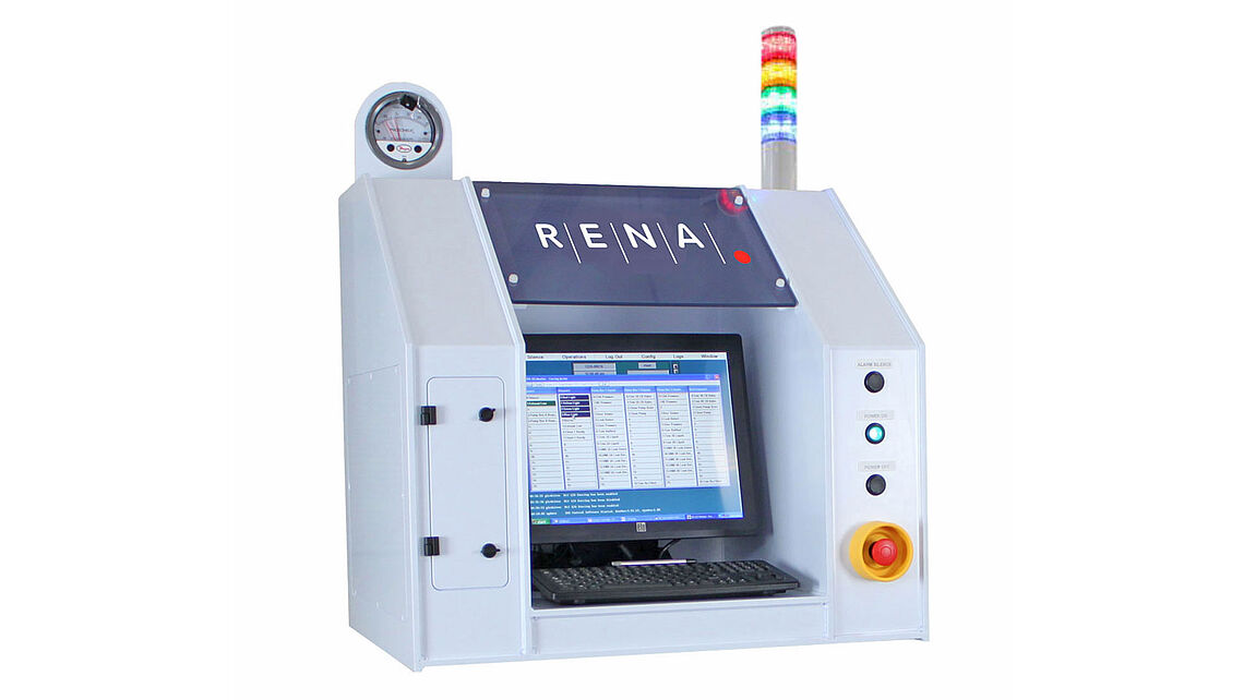 FlexChem terminal with exhaust monitoring and internal spill and leak detection