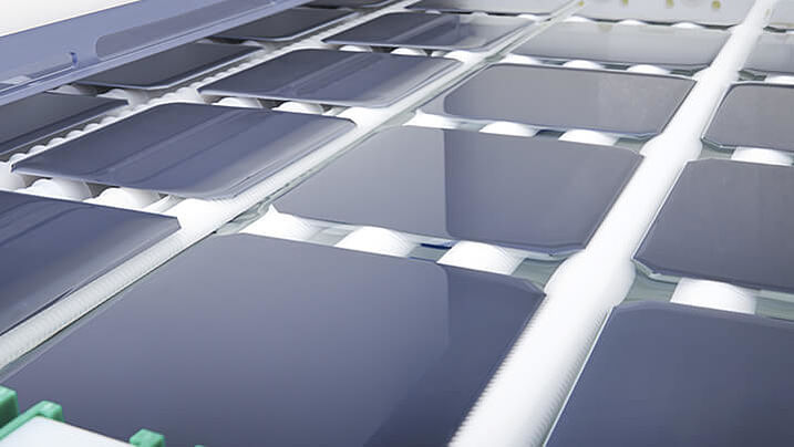 solar cells beeing processed